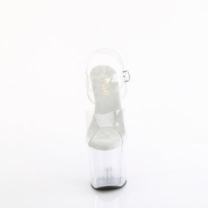 CRAZE-808 Pleaser Clear 8 Inch Exotic Dance Platform Shoes