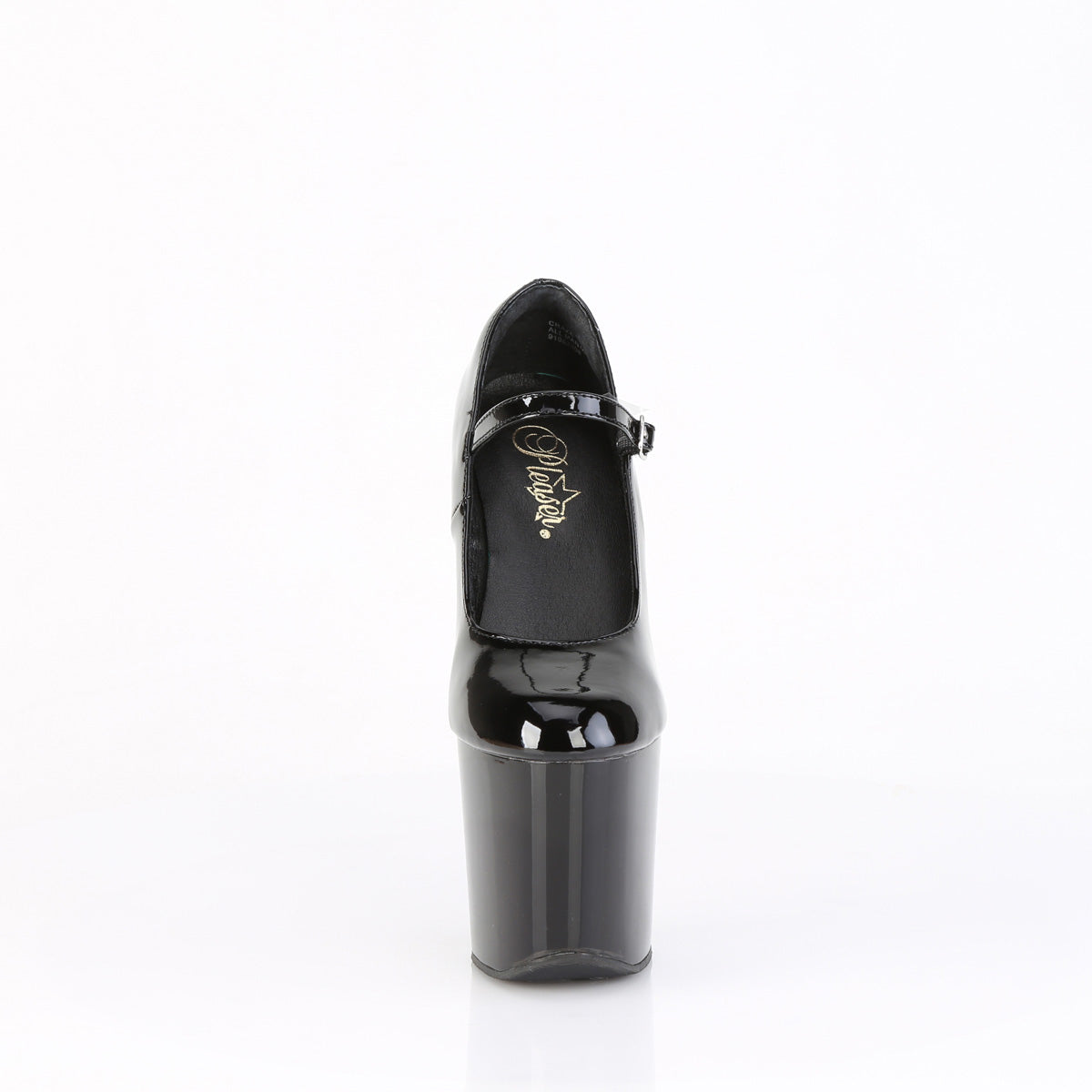 Pleaser CRAZE-880 Black Platform Mary Jane Shoes - 8 Inch Heels