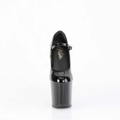 Pleaser CRAZE-880 Black Platform Mary Jane Shoes - 8 Inch Heels