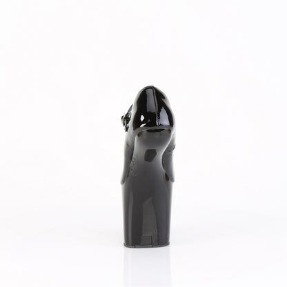 Pleaser CRAZE-880 Black Platform Mary Jane Shoes - 8 Inch Heels