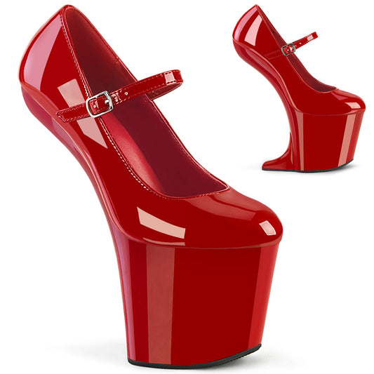 CRAZE-880 Pleaser Red 8 Inch High Fashiom Platform Shoes