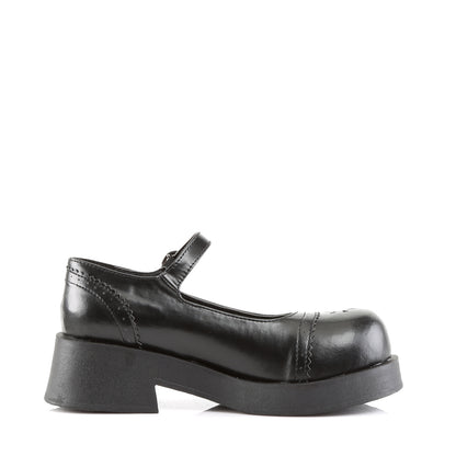 Demonia CRUX-07 Black Platform Mary Jane Shoes