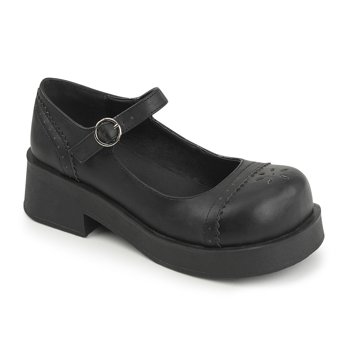 CRUX-07 Demonia Cult Black Alternative Footwear Blk Vegan Leather