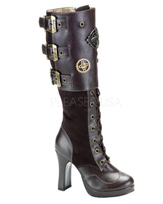 Demoniacult CRYP302 Brown Pu-Microfiber Sexy Shoes Discontinued Sale Stock