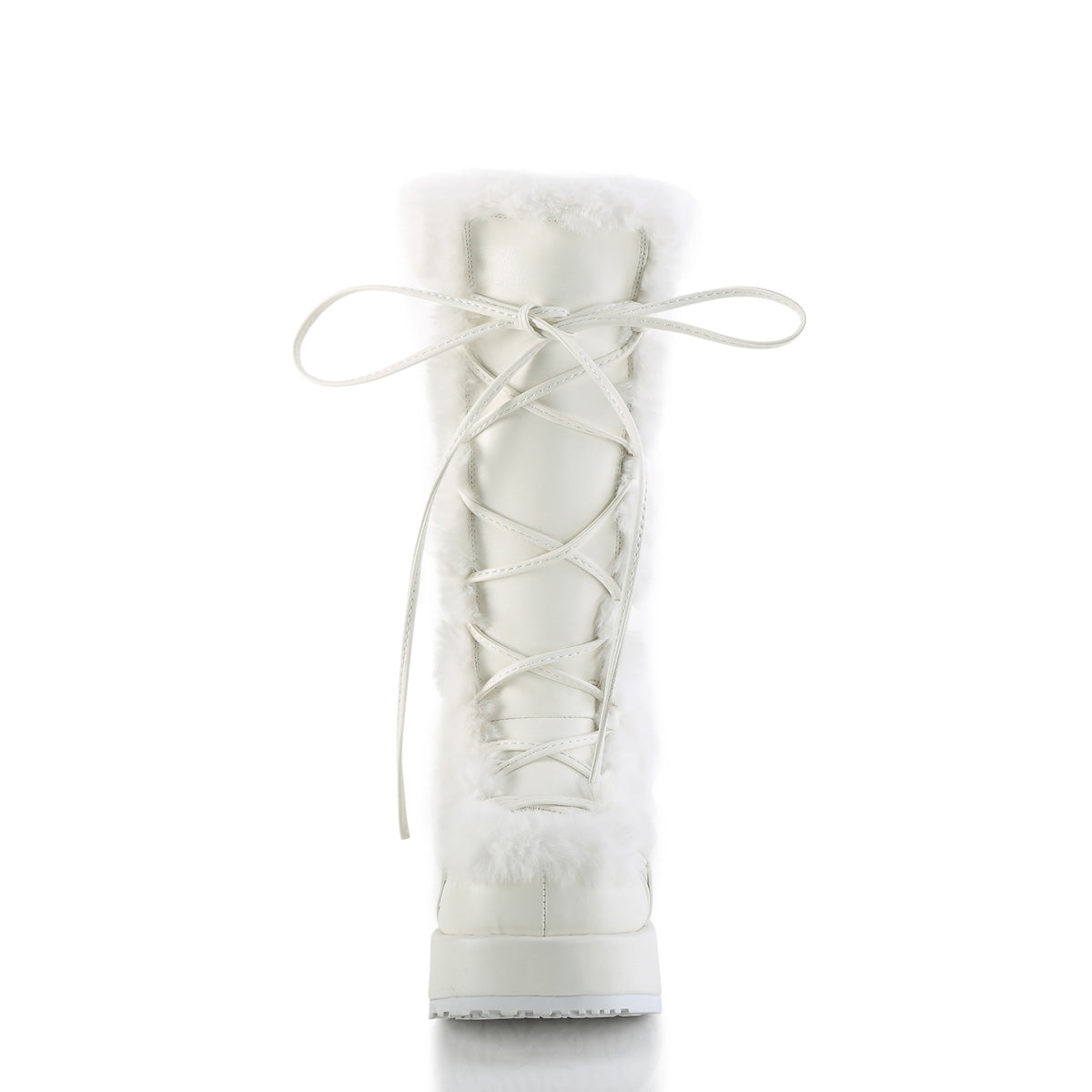 CUBBY-311 Demonia Cult White Alternative Knee High Boots
