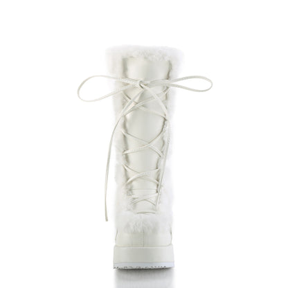 CUBBY-311 Demonia Cult White Alternative Knee High Boots