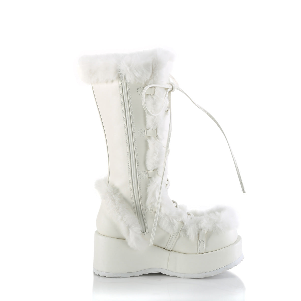 CUBBY-311 Demonia Cult White Alternative Knee High Boots