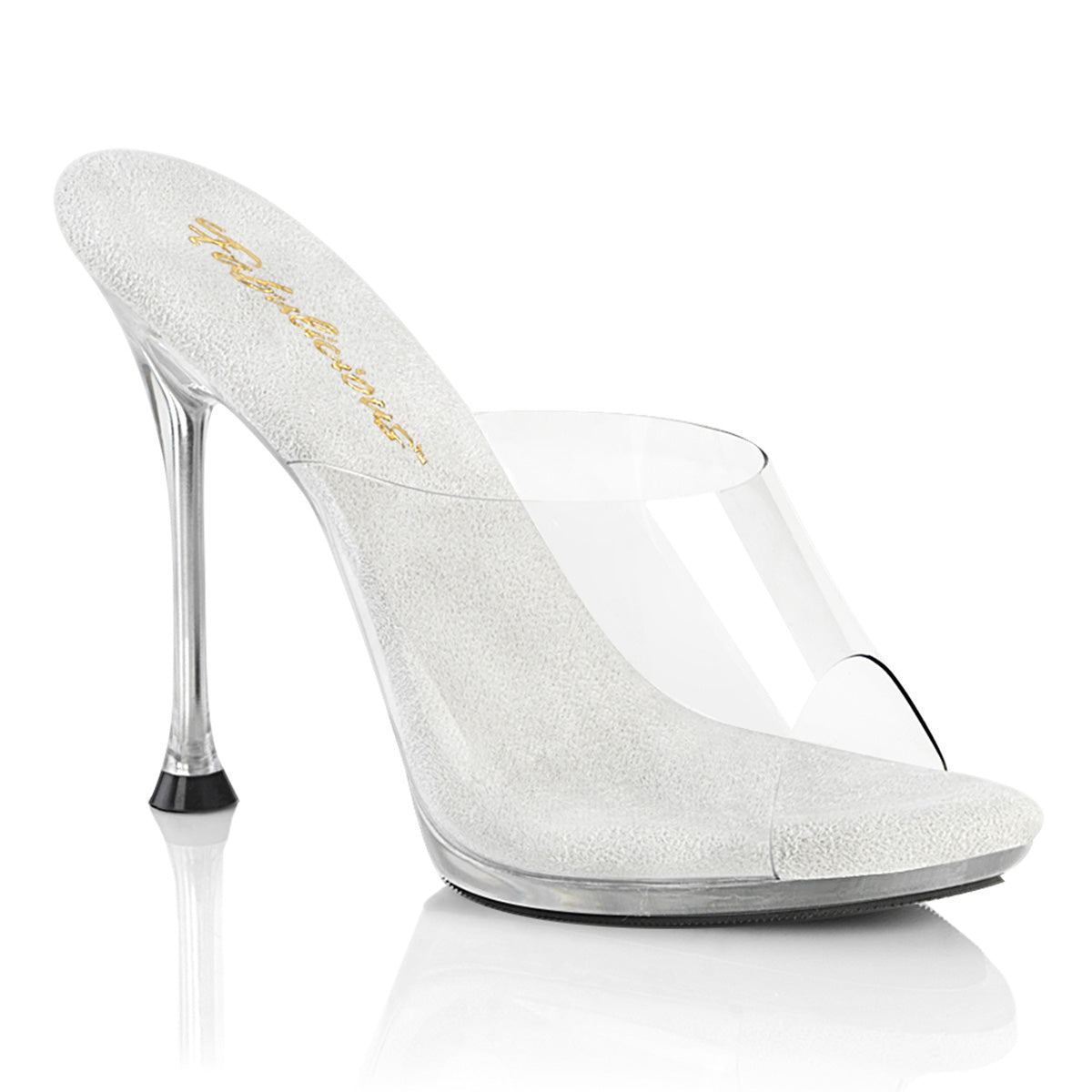 CUPID-401 Fabulicious Clear 4.5 Inch Posing Shoes
