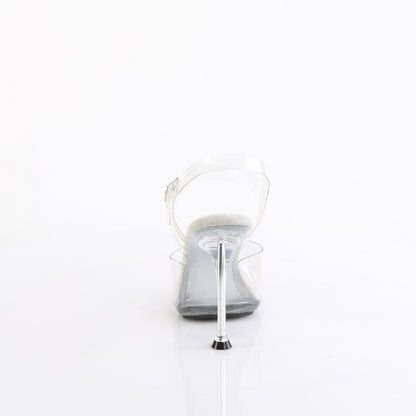 Fabulicious CUPID-408 Clear Platform Sandals - 4 1/2 Inch Heels