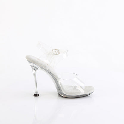 CUPID-408 Fabulicious Clear 4.5 Inch Posing Shoes