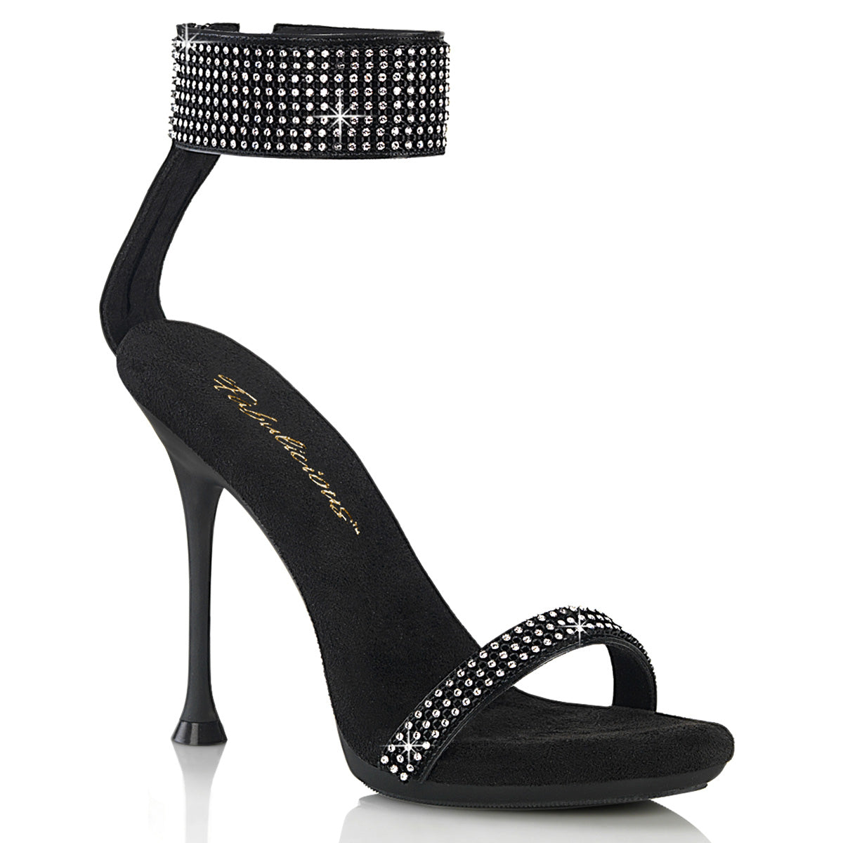 CUPID-440 Fabulicious Black 4.5 Inch Sexy Shoes