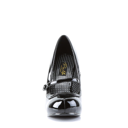 CUTIEPIE-02 Pin Up Glamour Black Patent Retro Glamour Shoes