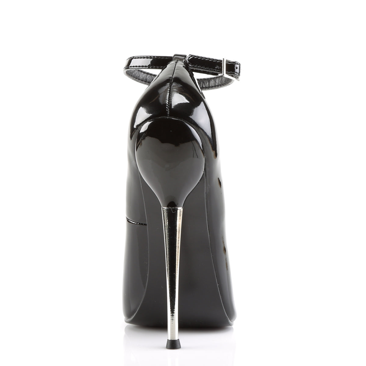 DAGGER-12 Devious Black 6.3 Inch Fetish Heels