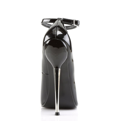 DAGGER-12 Devious Black 6.3 Inch Fetish Heels