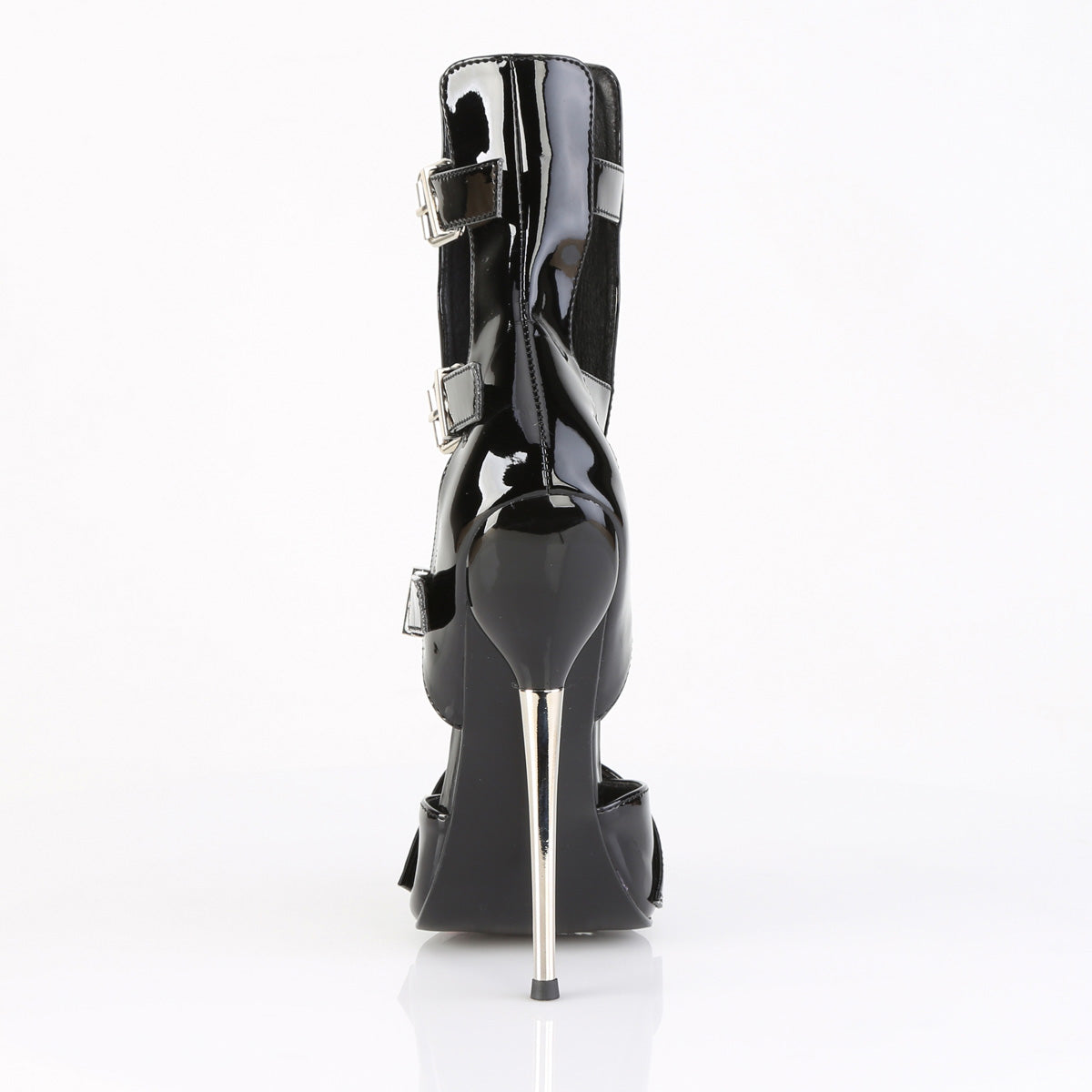 DAGGER-15 Devious Black 6.3 Inch Fetish Heels
