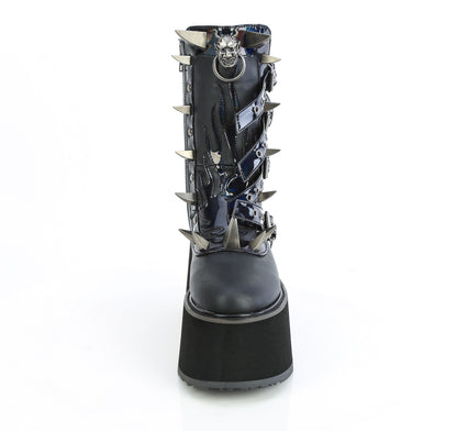 DAMNED-156 Demonia Cult Black  Alternative Knee High Boots