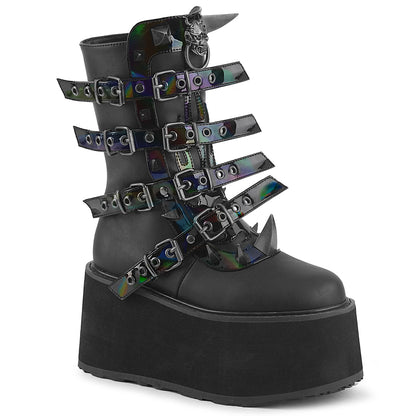 DAMNED-156 Demonia Cult Black  Alternative Knee High Boots