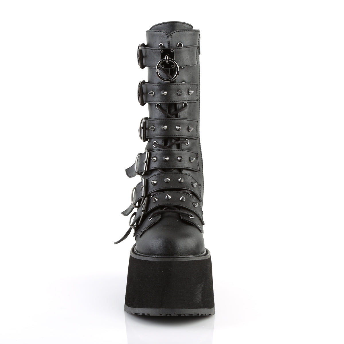 DAMNED-225 Demonia Cult Black Alternative Knee High Boots