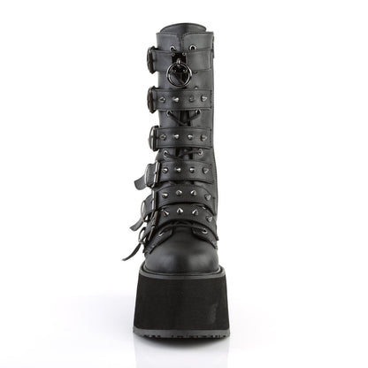 DAMNED-225 Demonia Cult Black Alternative Knee High Boots