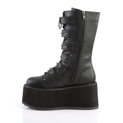 DAMNED-225 Demonia Cult Black Alternative Knee High Boots