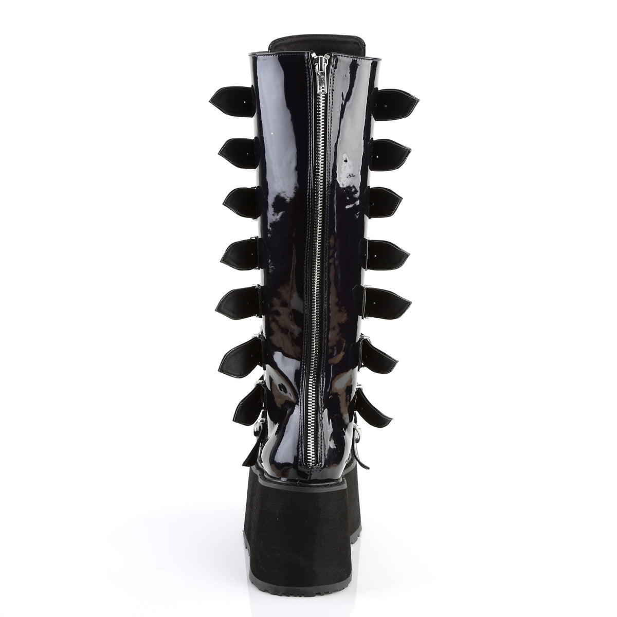 DAMNED-318 Demonia Cult Black Alternative Knee High Boots