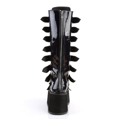 DAMNED-318 Demonia Cult Black Alternative Knee High Boots