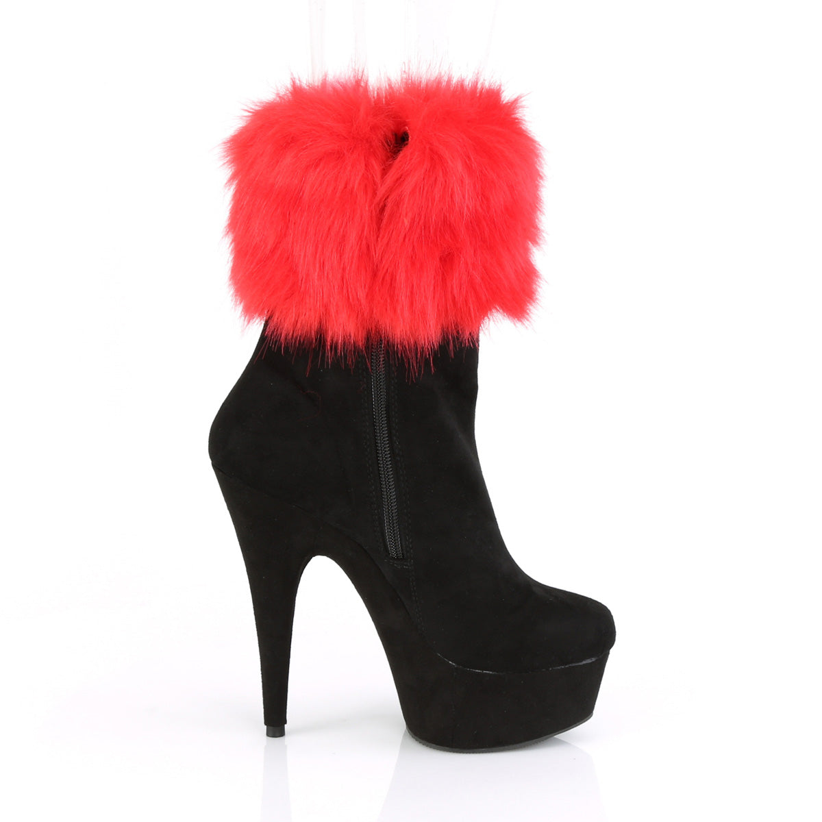 DELIGHT-1000 Pleaser Black 6 Inch Exotic Dance Ankle Boots