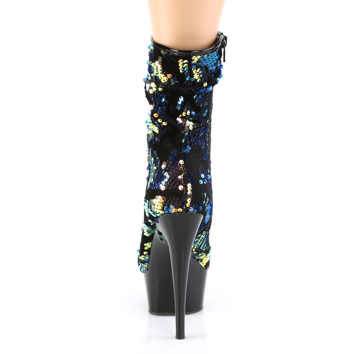 DELIGHT-1004 Pleaser Blue 6 Inch Exotic Dance Ankle Boots