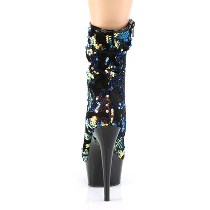DELIGHT-1004 Pleaser Blue 6 Inch Exotic Dance Ankle Boots