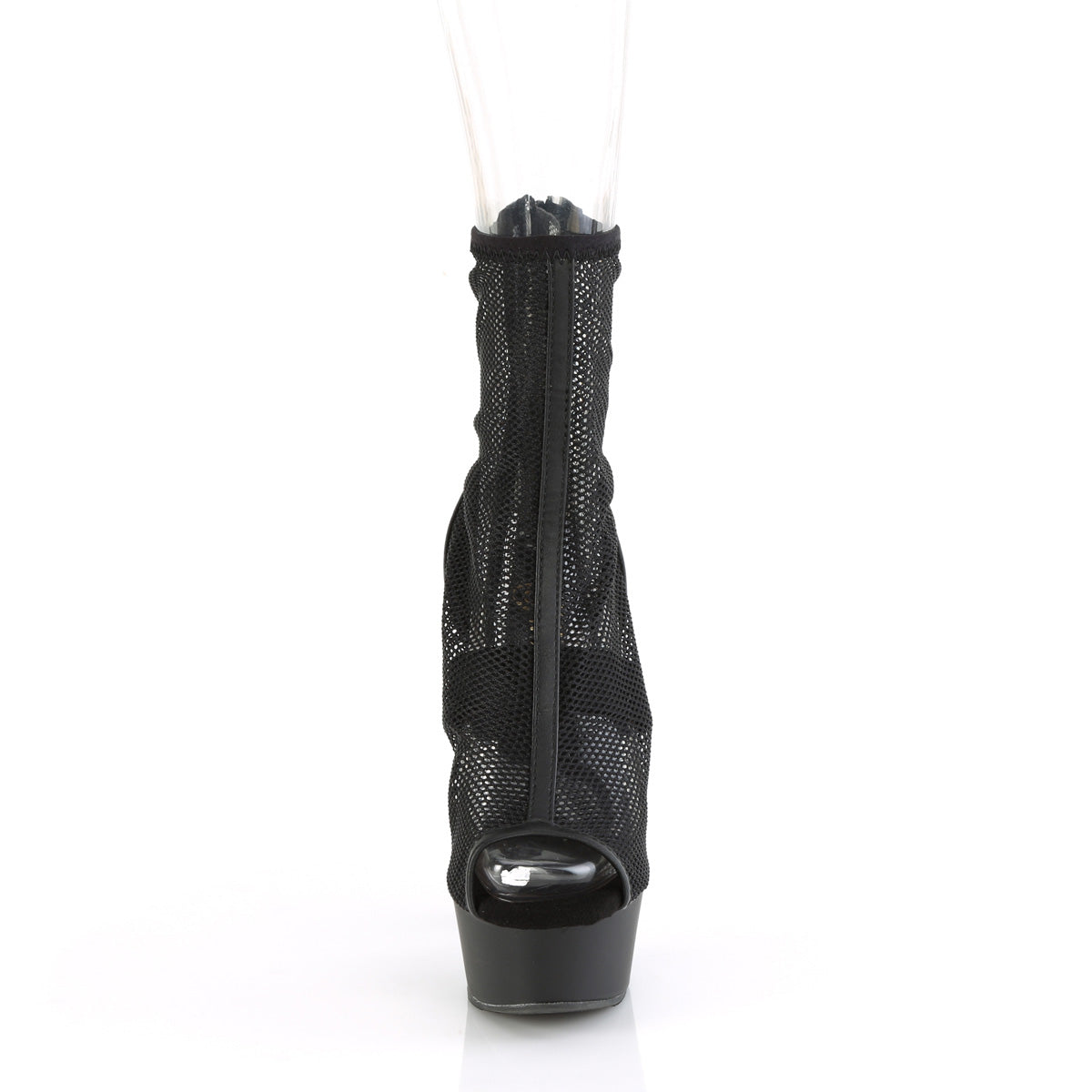 DELIGHT-1006 Pleaser Black 6 Inch Strippers Ankle Boots