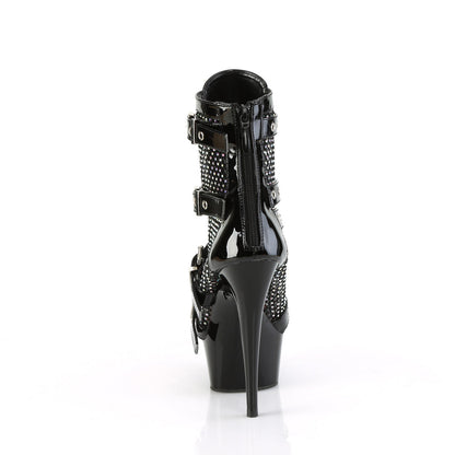 DELIGHT-1013RM Pleaser Black 6 Inch Exotic Dance Ankle Boots