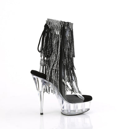 DELIGHT-1017RSF Pleaser Clear 6 Inch Strippers Platform Ankle Boots