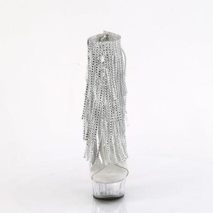 DELIGHT-1017RSF Pleaser Clear 6 Inch High Impact Ankle Boots