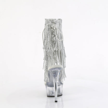 DELIGHT-1017RSF Pleaser Clear 6 Inch High Impact Ankle Boots