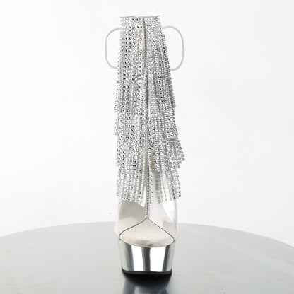 DELIGHT-1017RSF Pleaser Clear 6 Inch Stratement Ankle Boots