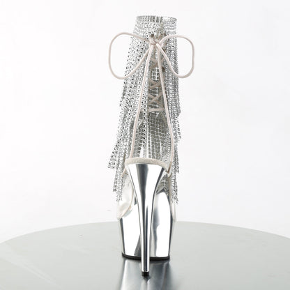 DELIGHT-1017RSF Pleaser Clear 6 Inch Stratement Ankle Boots