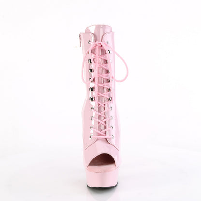 DELIGHT-1021 Pleaser Baby Pink 6 Inch Exotic Dance Ankle Boots