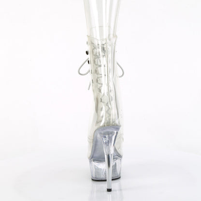 DELIGHT-1021C Pleaser Clear 6 Inch Strippers Ankle Boots