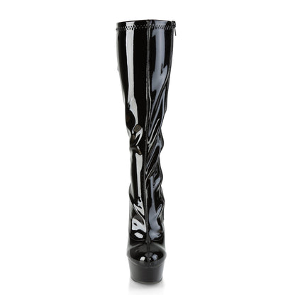 delight 2029 pleaser platforms exotic dancing sexy black str patent black fetish footwear