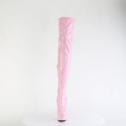 delight 3000hwr pleaser sexy footwear b pink hologram pat m