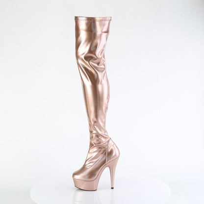 delight 3000hwr pleaser sexy footwear slv hologram pu m