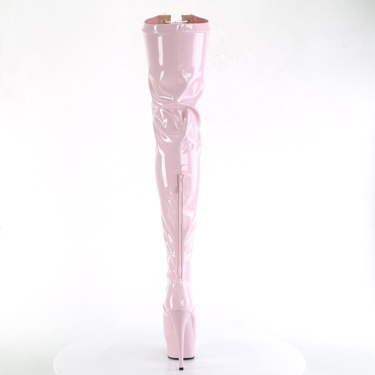DELIGHT-3027 Pleaser Baby Pink 6 Inch Exotic Dance Thigh High Boots