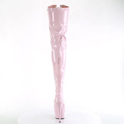 DELIGHT-3027 Pleaser Baby Pink 6 Inch Exotic Dance Thigh High Boots