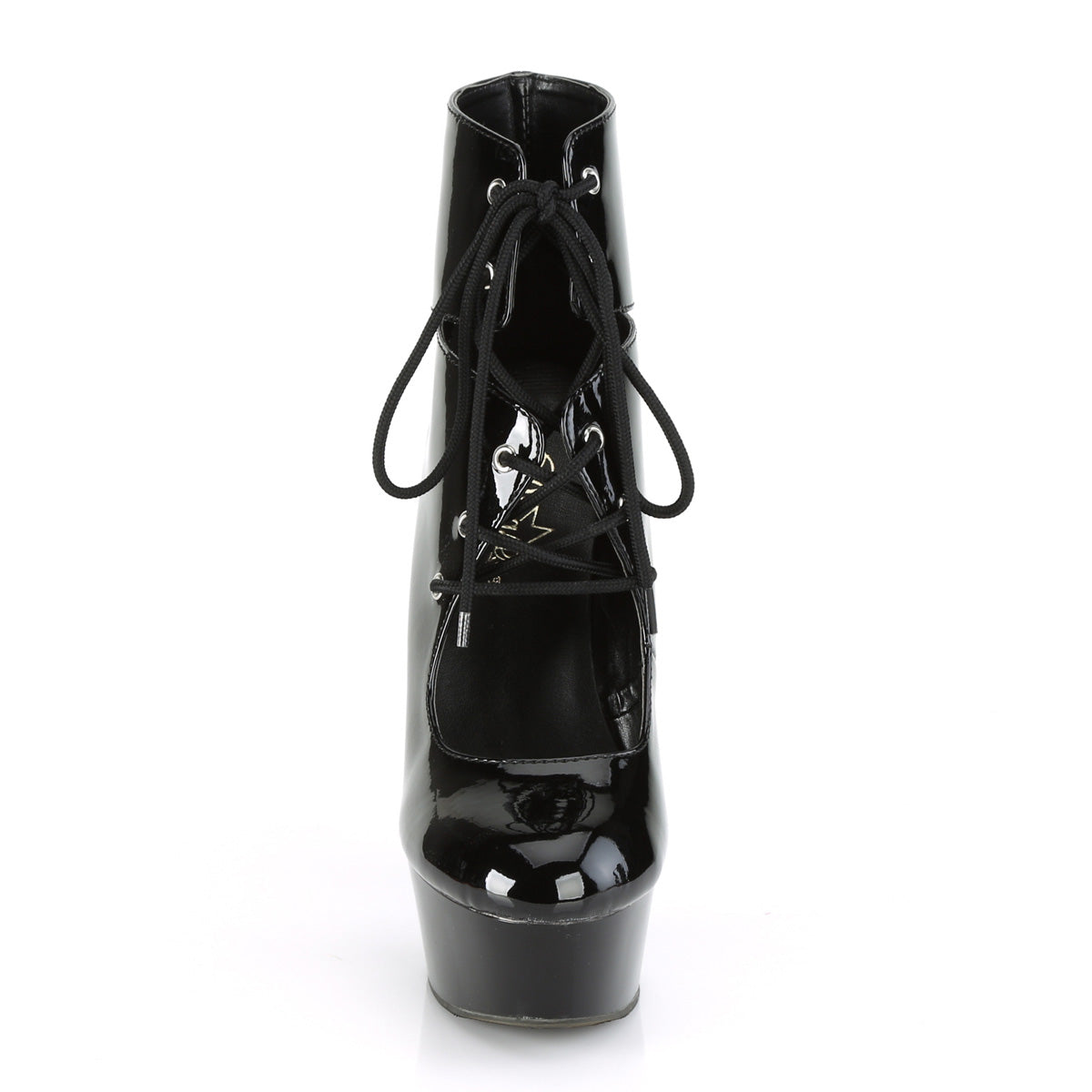 DELIGHT-600-22 Pleaser Black 6 Inch Sexy Heels Platform Shoes