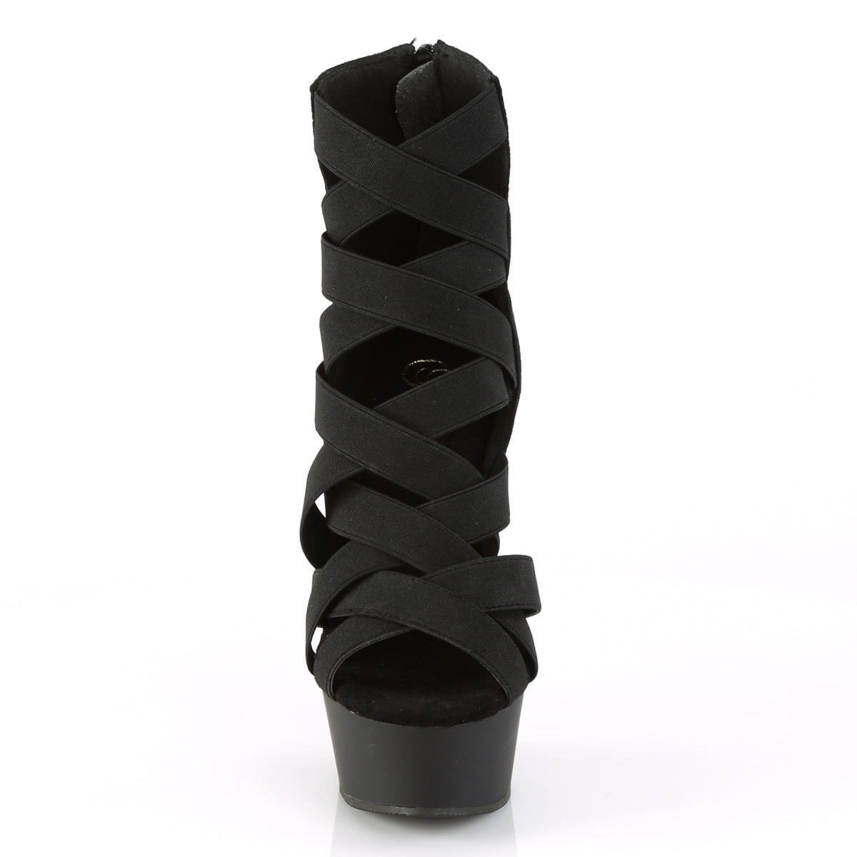DELIGHT-600-24 Pleaser Black 6 Inch Fetish Platform Shoes