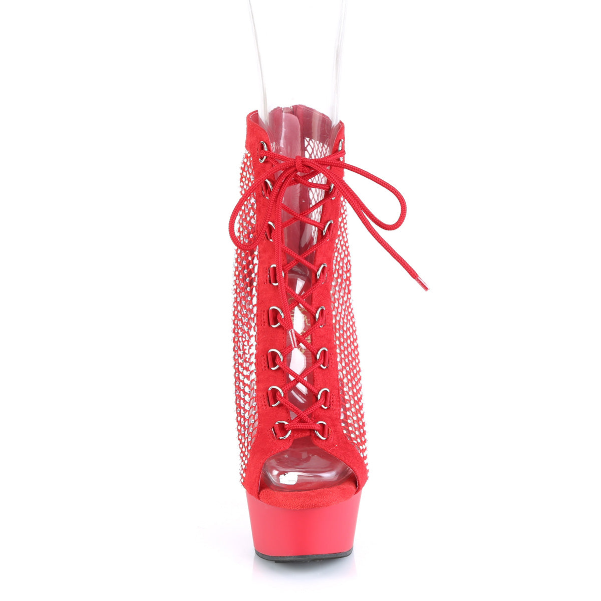 DELIGHT-600-33RM Pleaser Red 6 Inch Dancing Platform Platform Shoes