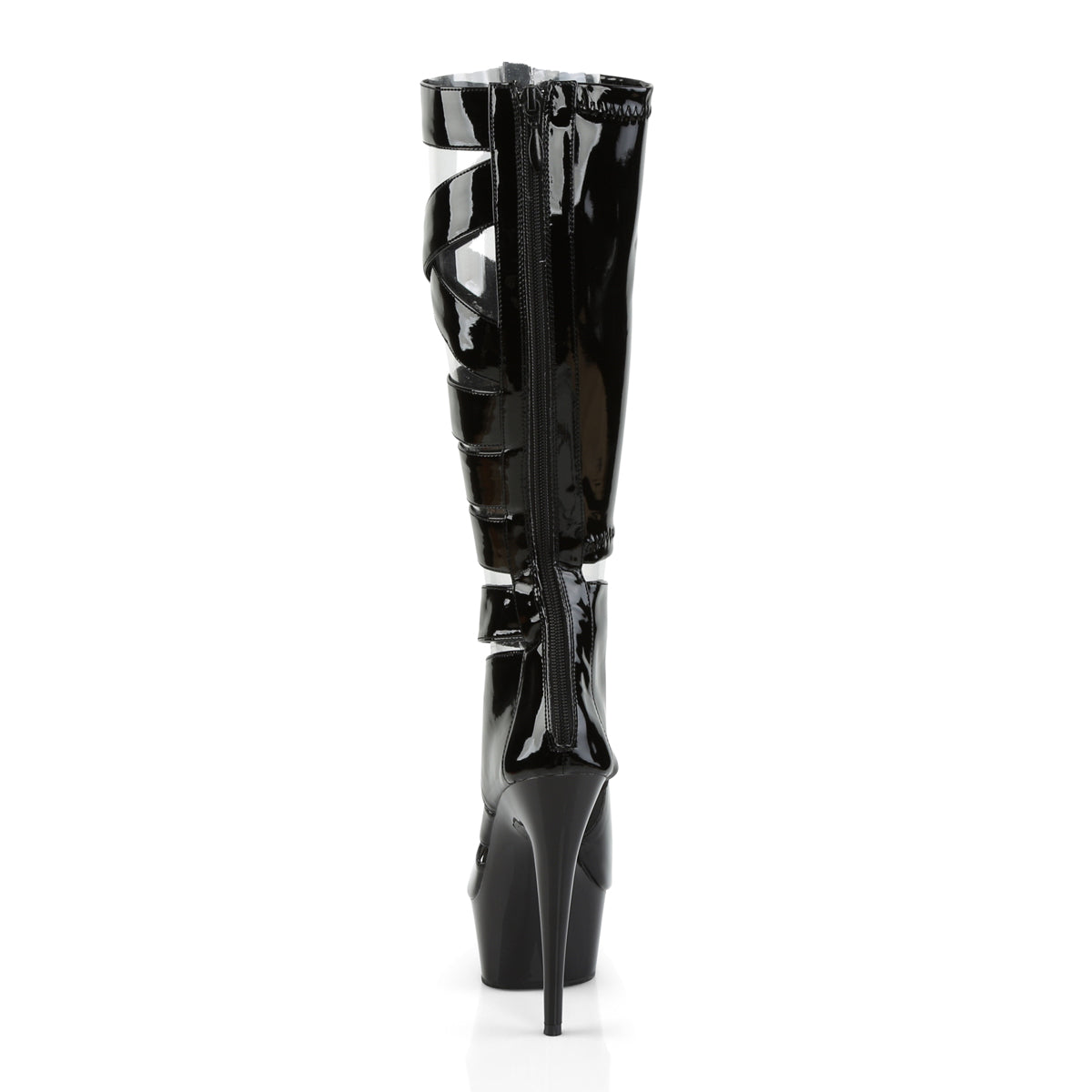 delight 600 46 pleaser black patent black platforms exotic dancing