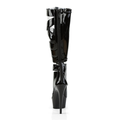 delight 600 46 pleaser black patent black platforms exotic dancing