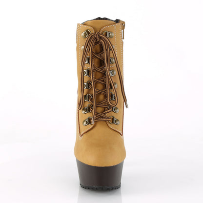 DELIGHT-600TL-02 Pleaser Tan 6 Inch High Sexy Platform Shoes