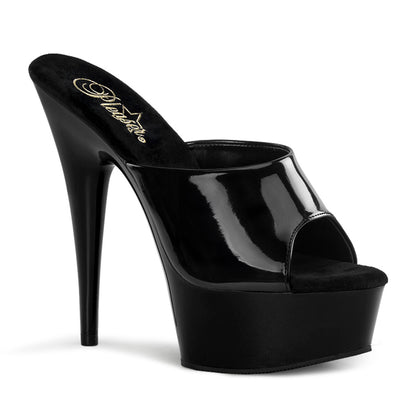 DELIGHT-601 Pleaser Black 6 Inch Exotic Sexy Platform Shoes